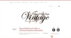 Desktop Screenshot of dressedherdaysvintage.com